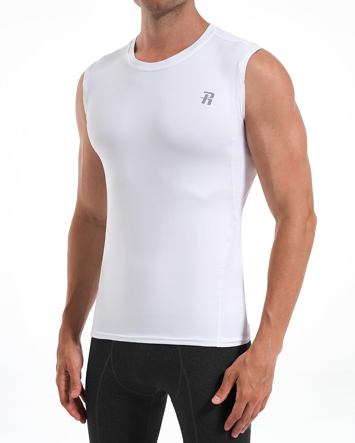 Detalle 2 de Runhit Kompressionsshirt Herren Tank 4-Wege-Stretch