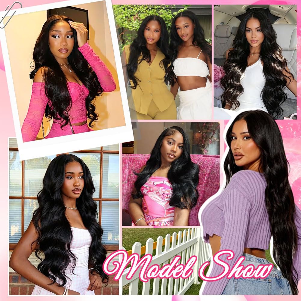 Thumbnail 6 de annione 30 Inch 13x6 Lace Front Human Hair Wig (200% Density) – Body Wave, Transparent HD Lace, Pre-Plucked