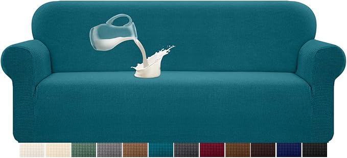 Detalle de Granbest Funda de sofá elástica 4 plazas, resistente al agua 💧