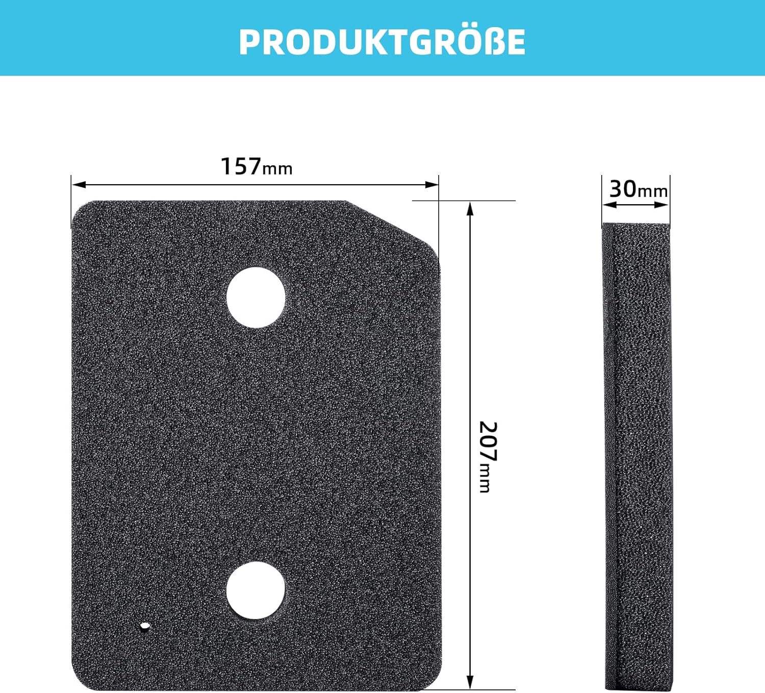 Thumbnail 4 de 2 Stück 9164761 Trockner Filter für Miele T1 Serie – Fein/Grob, 207 x 157 x 30 mm