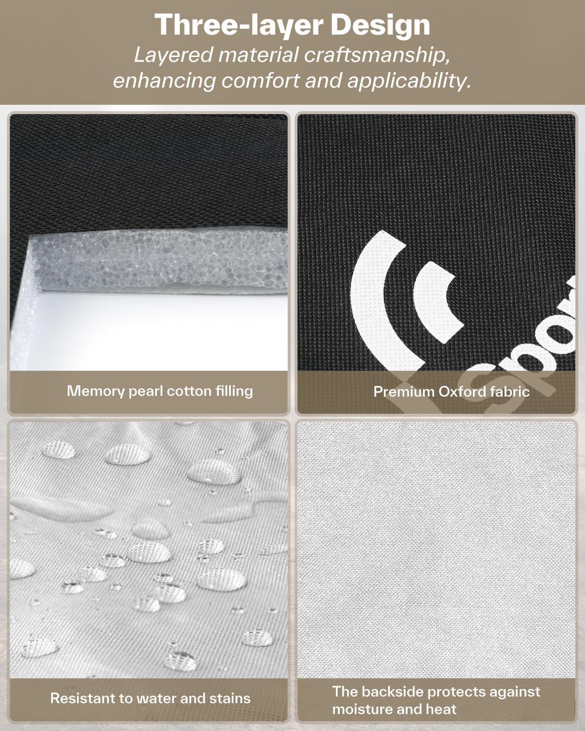 Detalle de Sportneer CSP-01 Folding Sitting Pad, Waterproof and Lightweight