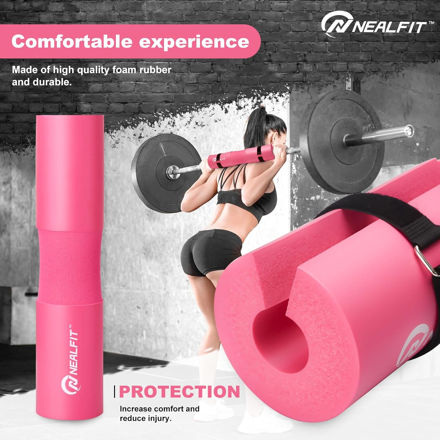 Thumbnail 5 de NEALFIT Barbell Pad Squat Pad for Squats – A pragmatic, durable bar pad for safer lifting