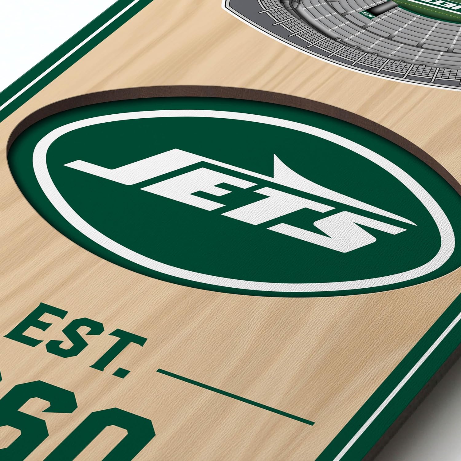 Detalle de YouTheFan NFL Stadium 3D Banner 6x19 in. 🏈