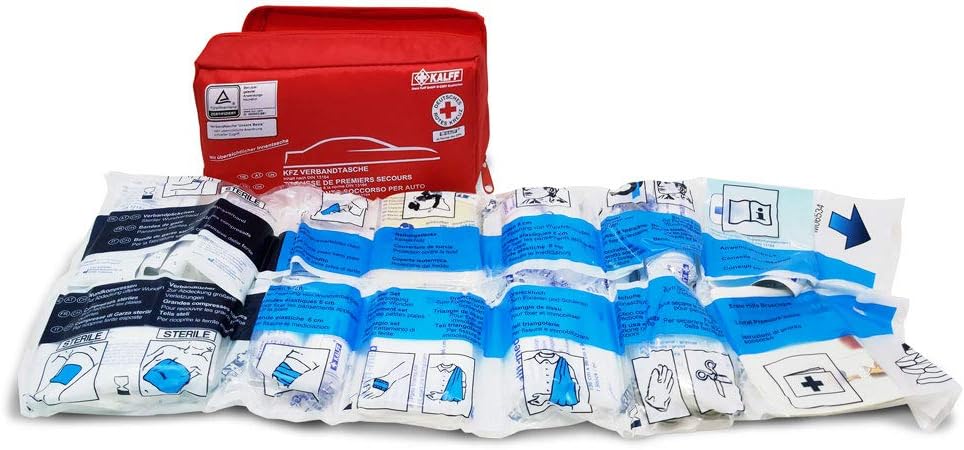 Detalle de Quattroerre 16056 Kit di Pronto Soccorso per Auto Omologato DIN 13164