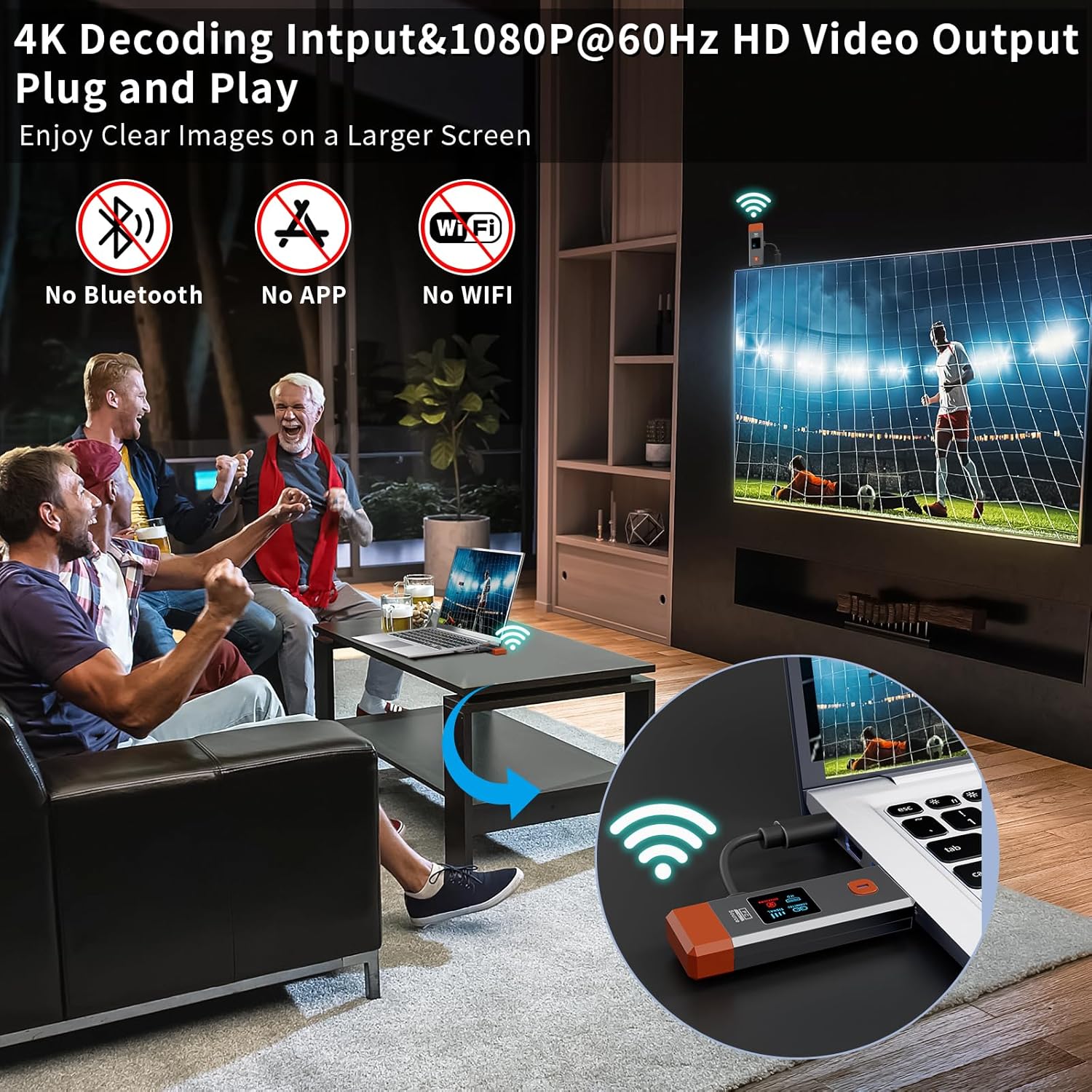 Detalle de Wireless HDMI Extender 328ft ⚡