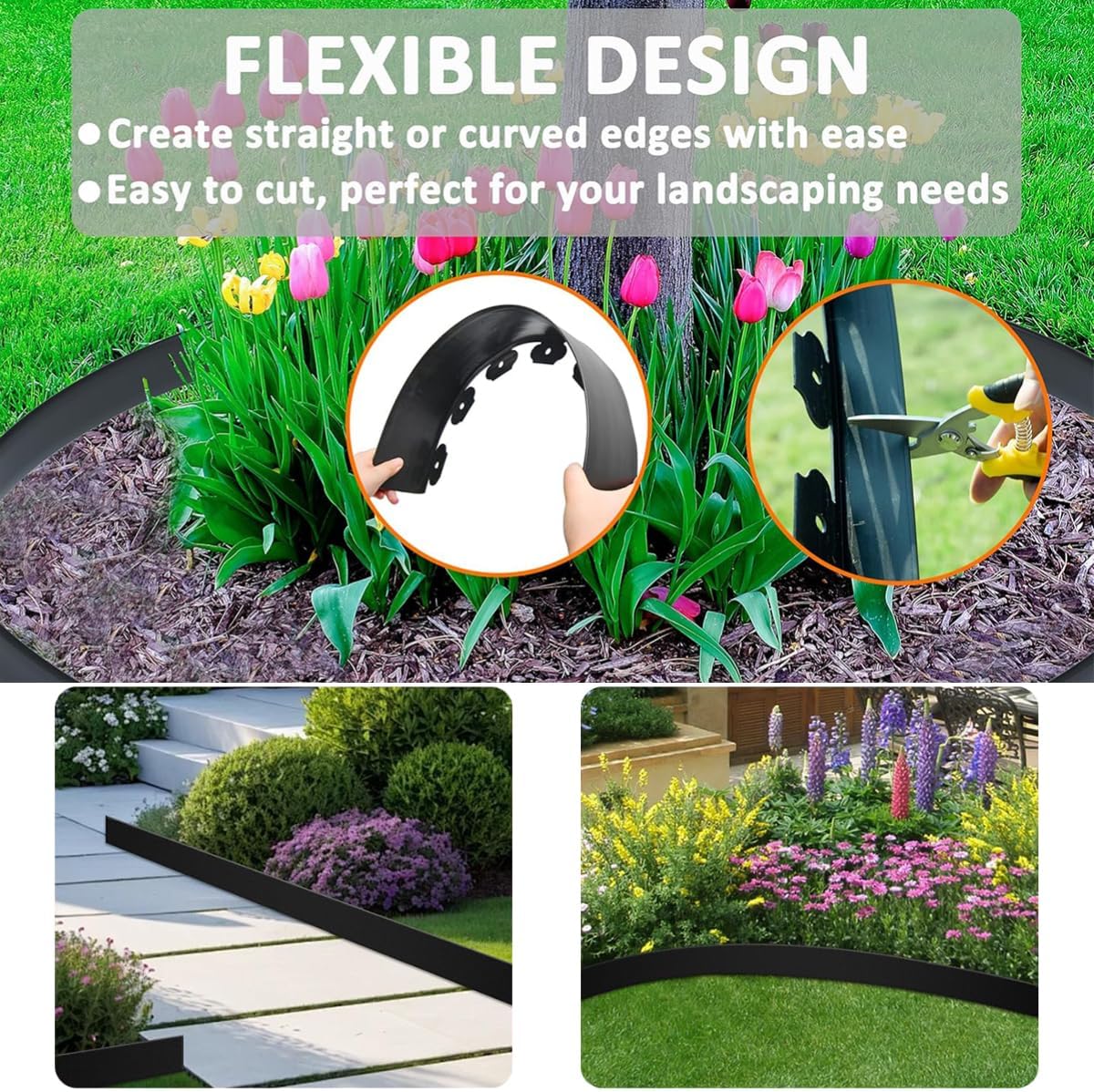 Thumbnail 5 de 10M Garden Edging Borders 10cm high