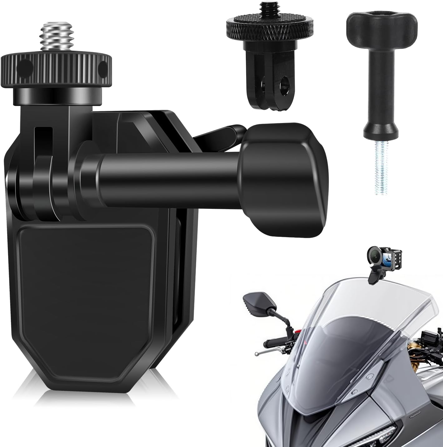 Detalle de HAFOKO Motorcycle Windshield Camera Mount for GoPro
