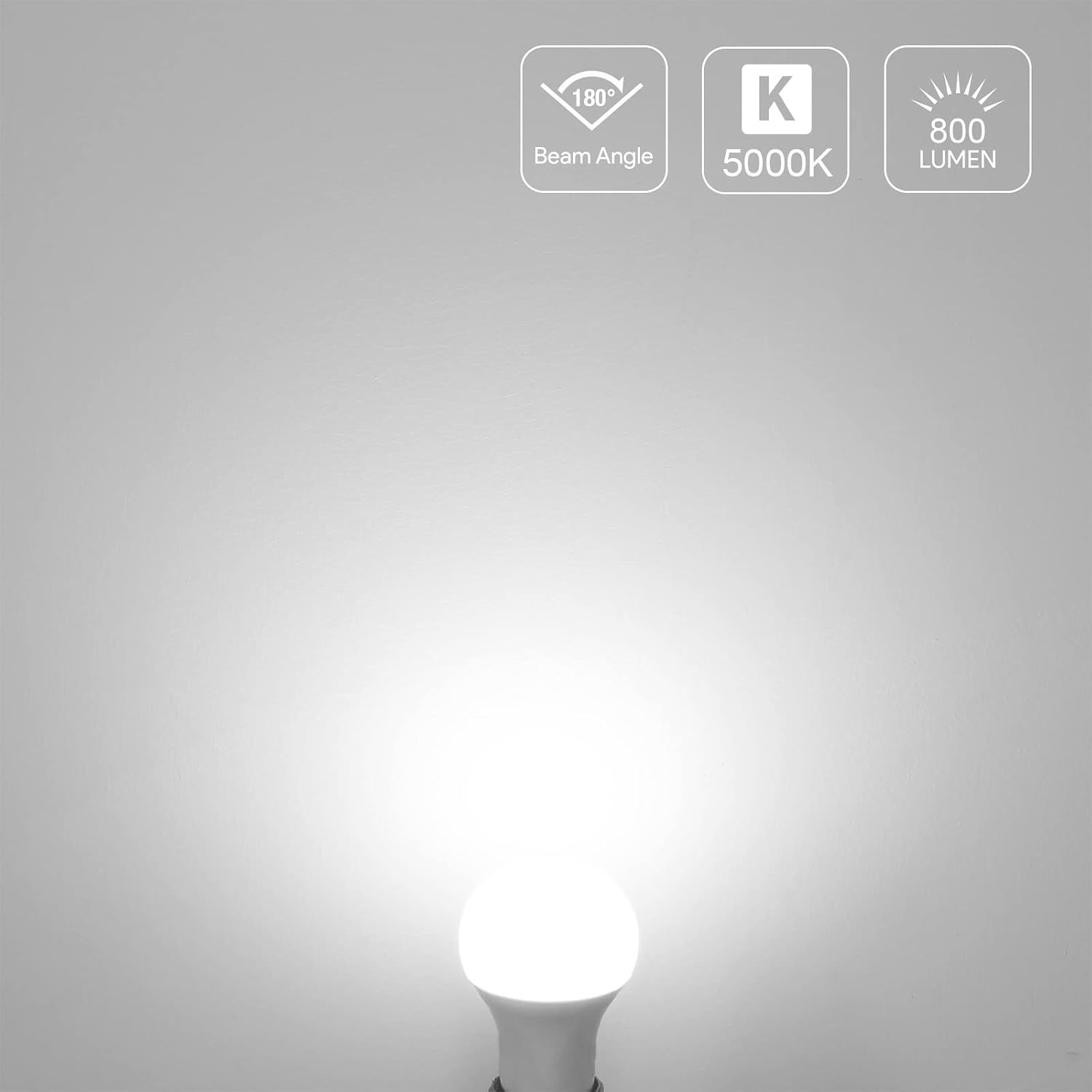 Detalle de Lepro A19 LED Light Bulbs, 9W