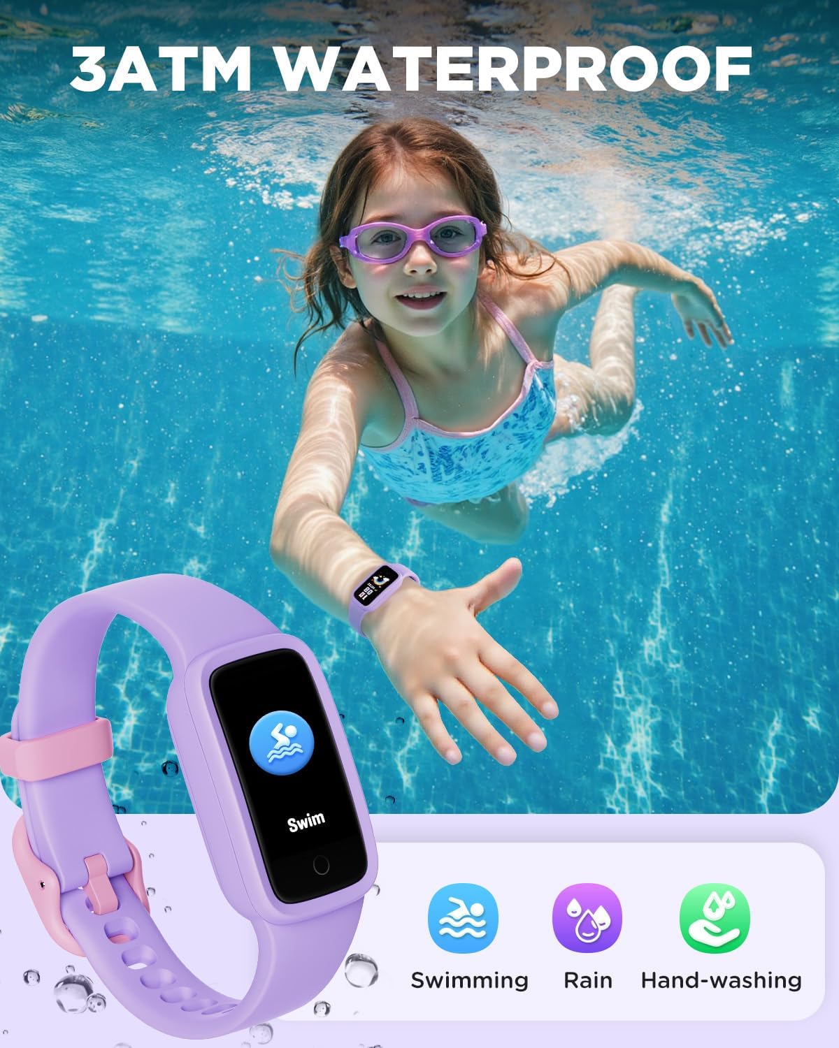 Thumbnail 6 de BIGGERFIVE Vigor 3 Kids Fitness Tracker 10d