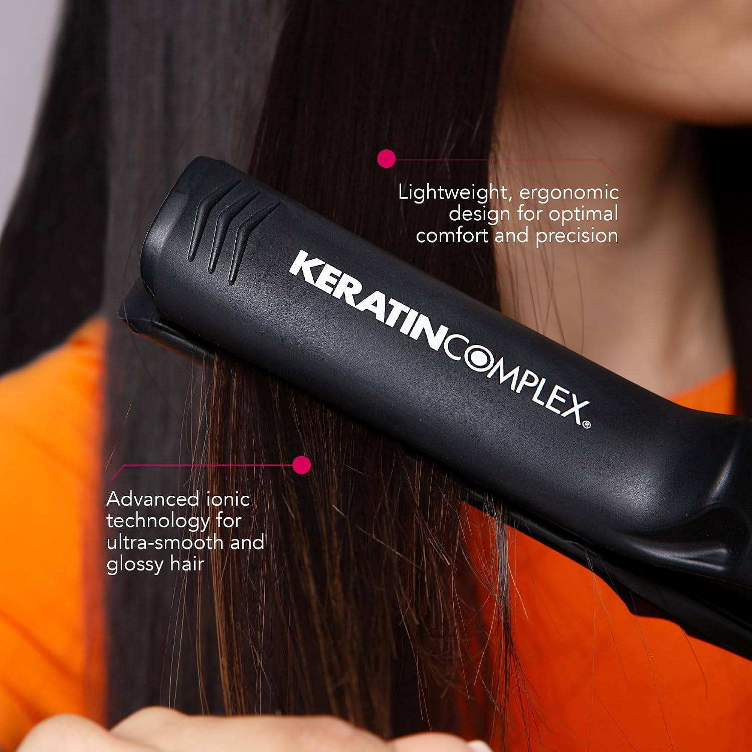 Detalle de Keratin Complex Smoothing Iron, 1.25-Inch