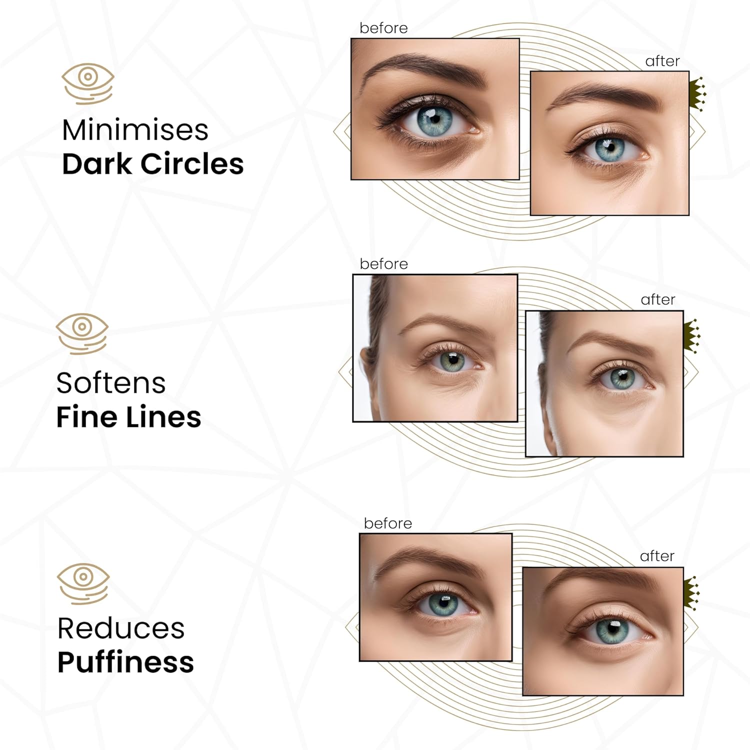 Thumbnail 3 de Revitale 24k Gold Under Eye Collagen Patches – Kollagen-Augenpads gegen Augenringe und Schwellungen (Glas, 30 Paar)