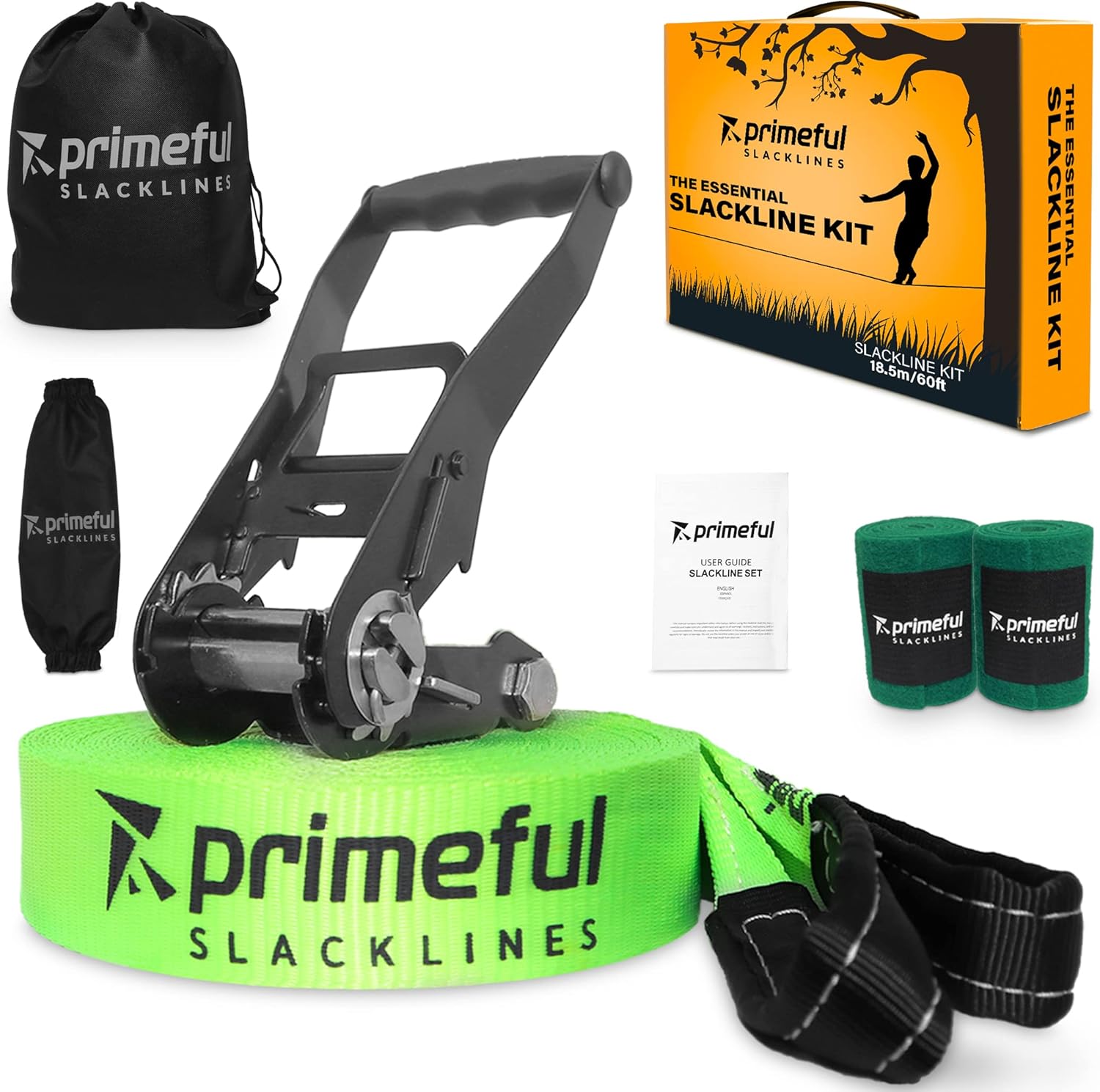 Thumbnail 6 de {Primeful Slackline Set 18,5m} Premium Komplettset