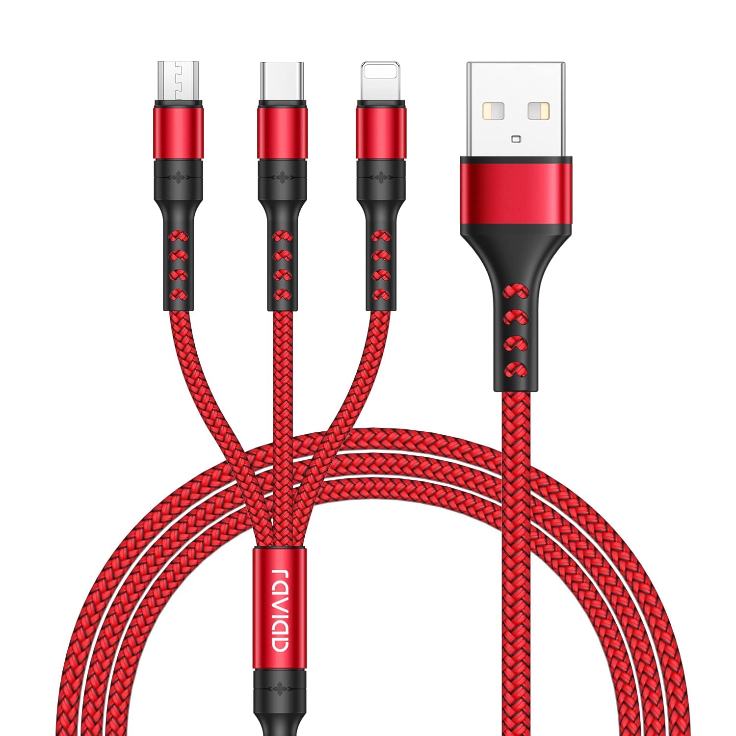 Detalle de RAVIAD Cavo Multi USB 3 in 1 2M