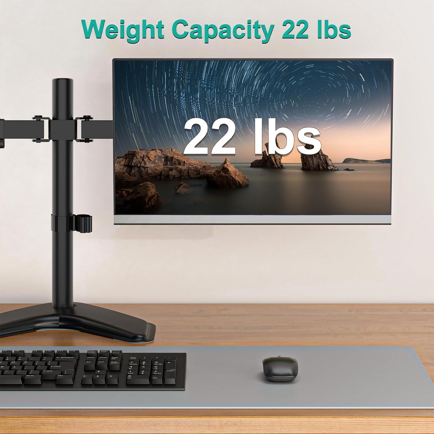 Thumbnail 6 de WALI MF002 Dual Monitor Stand 27in