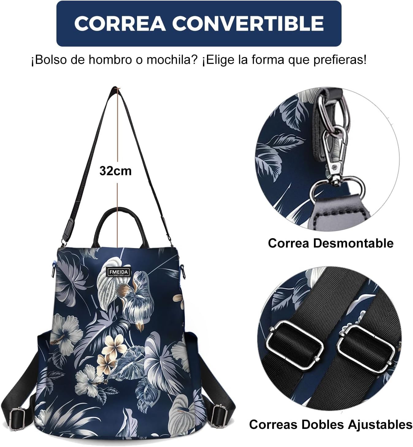 Thumbnail 6 de Fmeida Mochila Antirrobo Mujer 32 cm