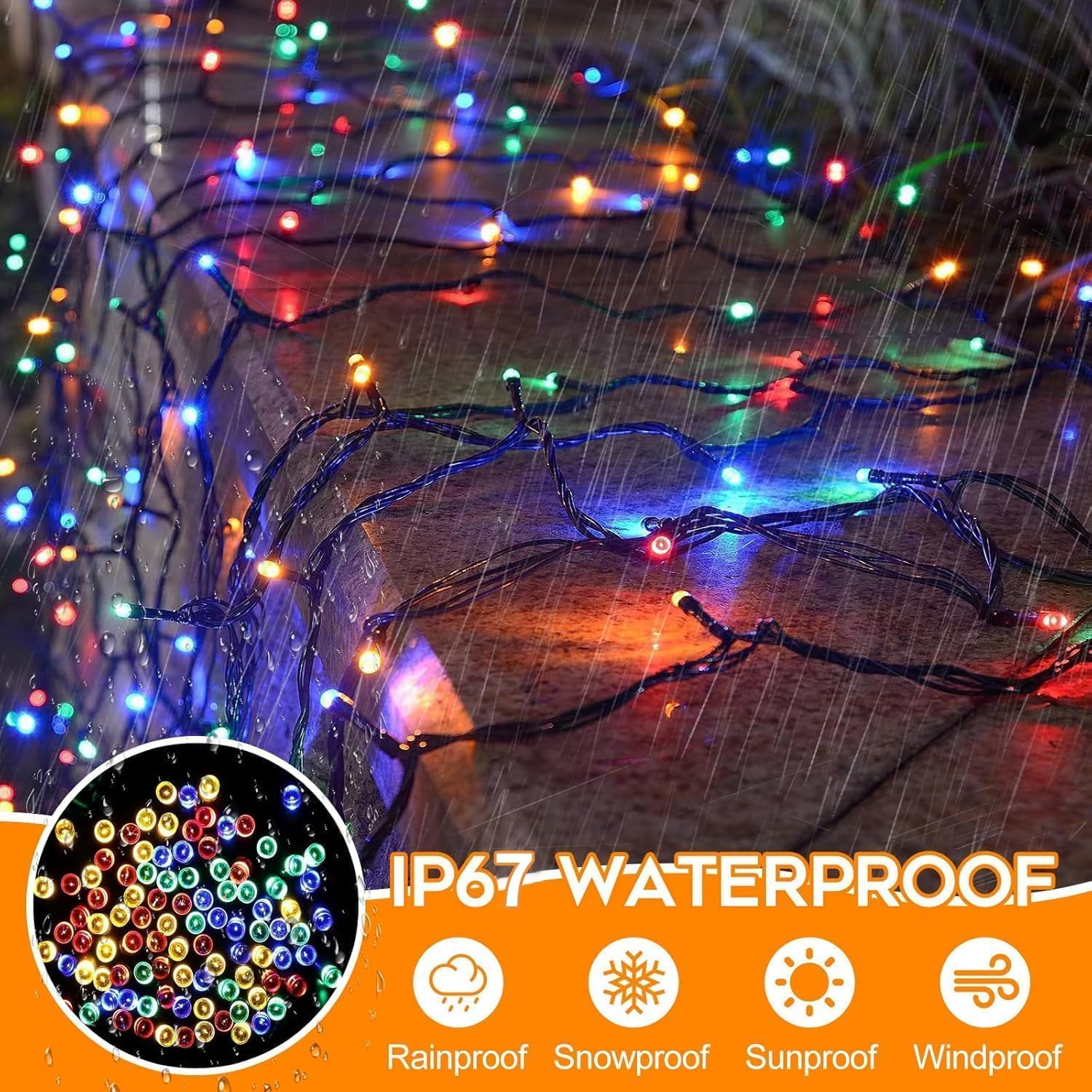 Detalle 2 de Mresove Christmas string lights, 336 ft