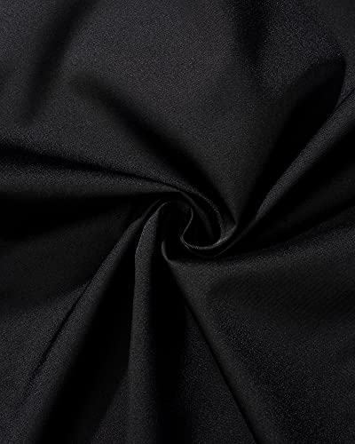 Detalle de J.VER Black Long Sleeve Stretch Dress Shirt for Men – Non-Iron, Regular Fit