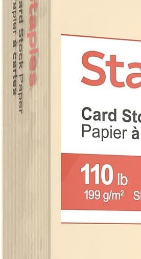 Thumbnail 4 de Staples 49703 Cardstock Paper, 110 lb, Ivory, 8.5 x 11 Inches, 250 Sheets