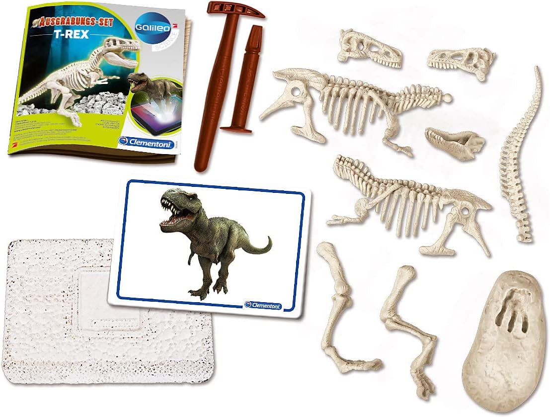 Thumbnail 2 de Clementoni Galileo Discovery 69404 Ausgrabungs-Set T-Rex – Dinosaurier-Fossilien mit Hammer & Meißel für Kinder ab 7 Jahren
