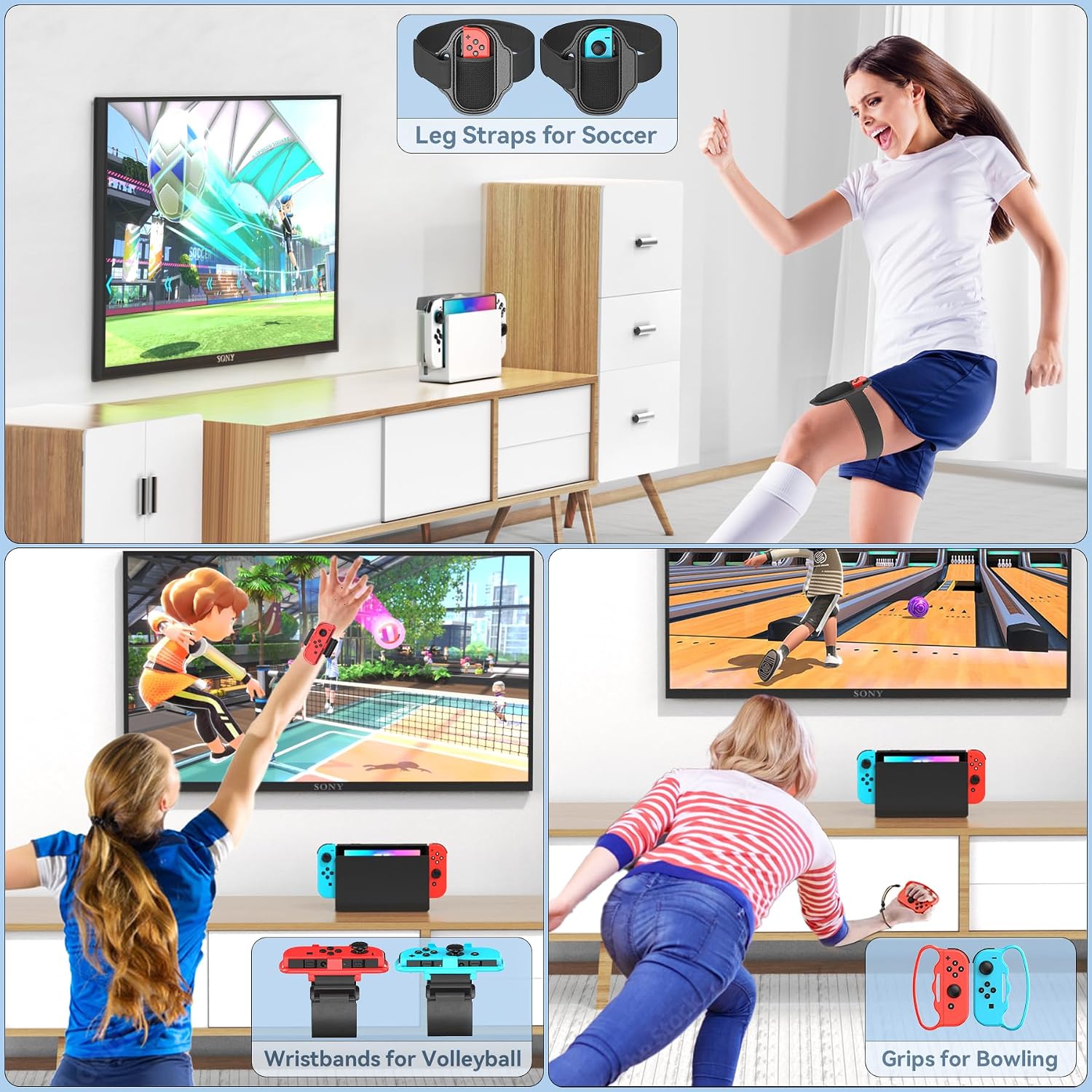 Thumbnail 5 de Nintendo Switch Sports Accessories Bundle 1 organiser