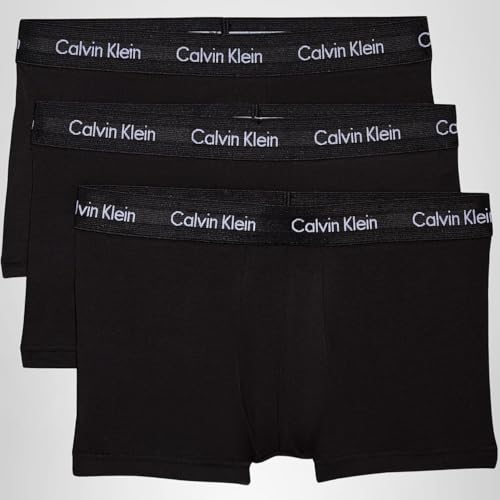 Thumbnail 6 de Calvin Klein Herren 3er Pack Boxershorts Low Rise Trunks — Schwarz, Größe L