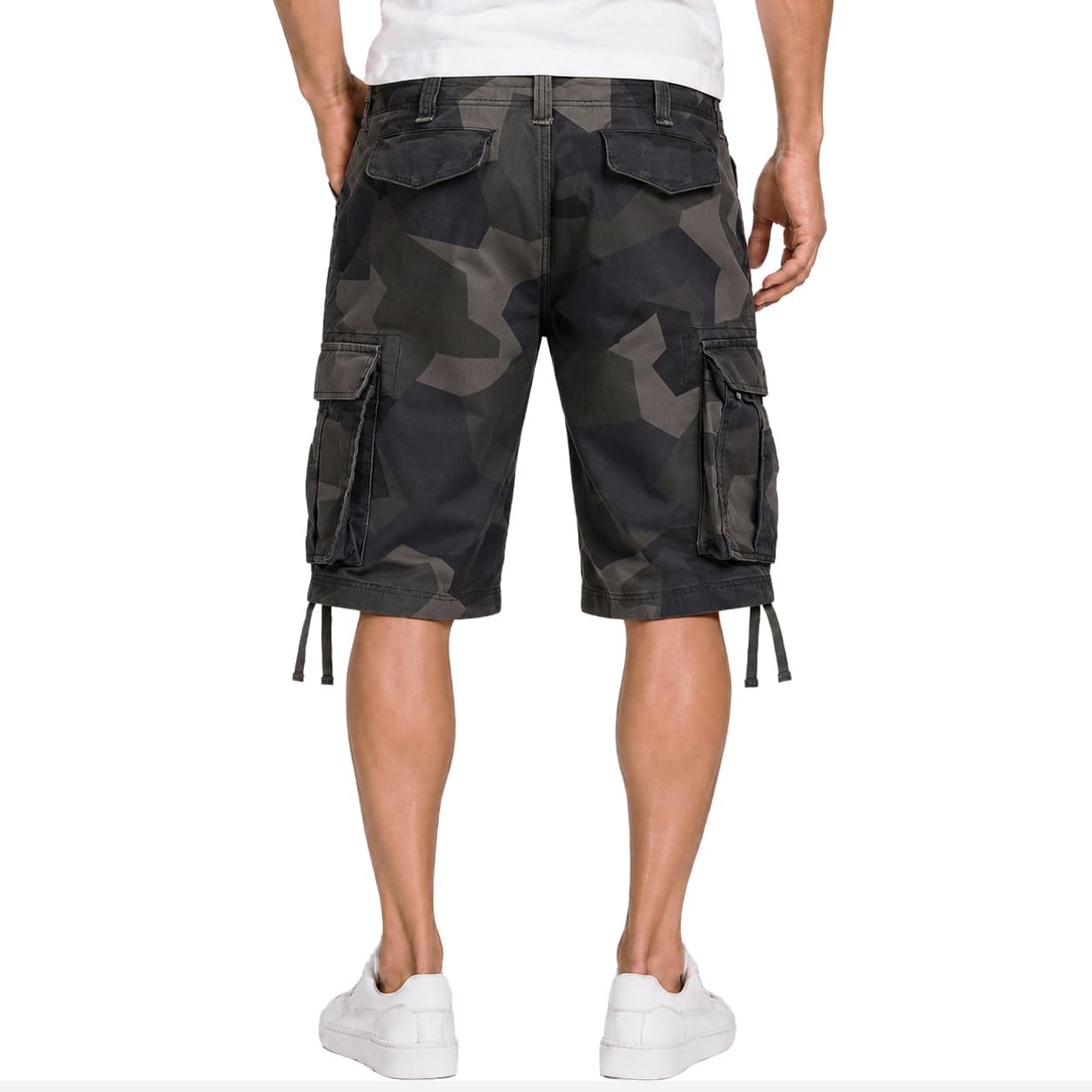 Detalle 2 de Brandit Basic Vintage Herren Cargo Short – Lässige Vintage-Casual-Shorts mit Cargo-Taschen