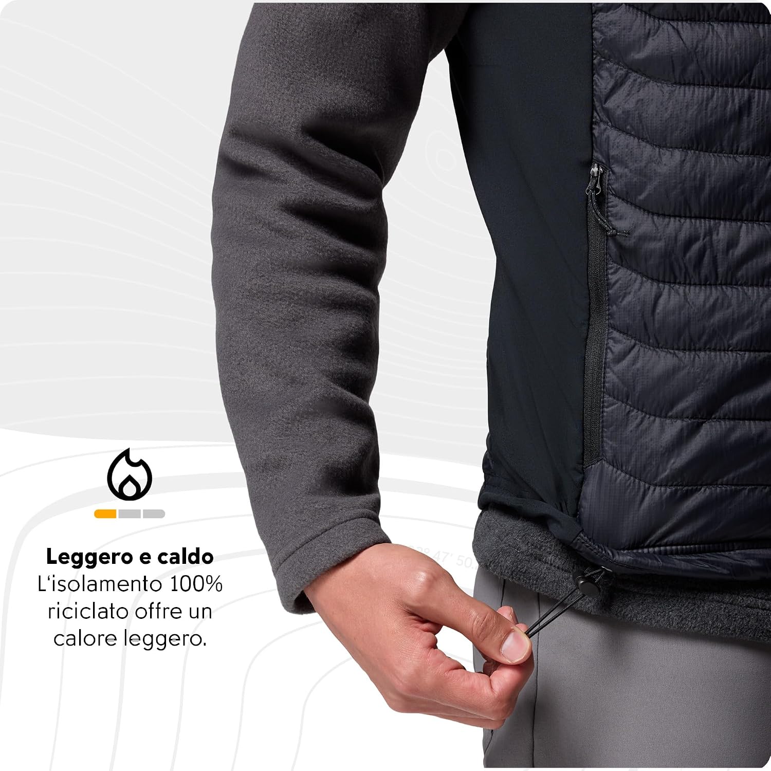 Thumbnail 4 de Columbia Powder Pass Gilet ibrido M Nero