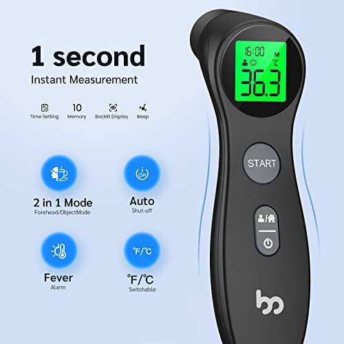 Detalle 2 de Thermomètre frontal sans contact femometer – Bébé et Adulte, médical professionnel