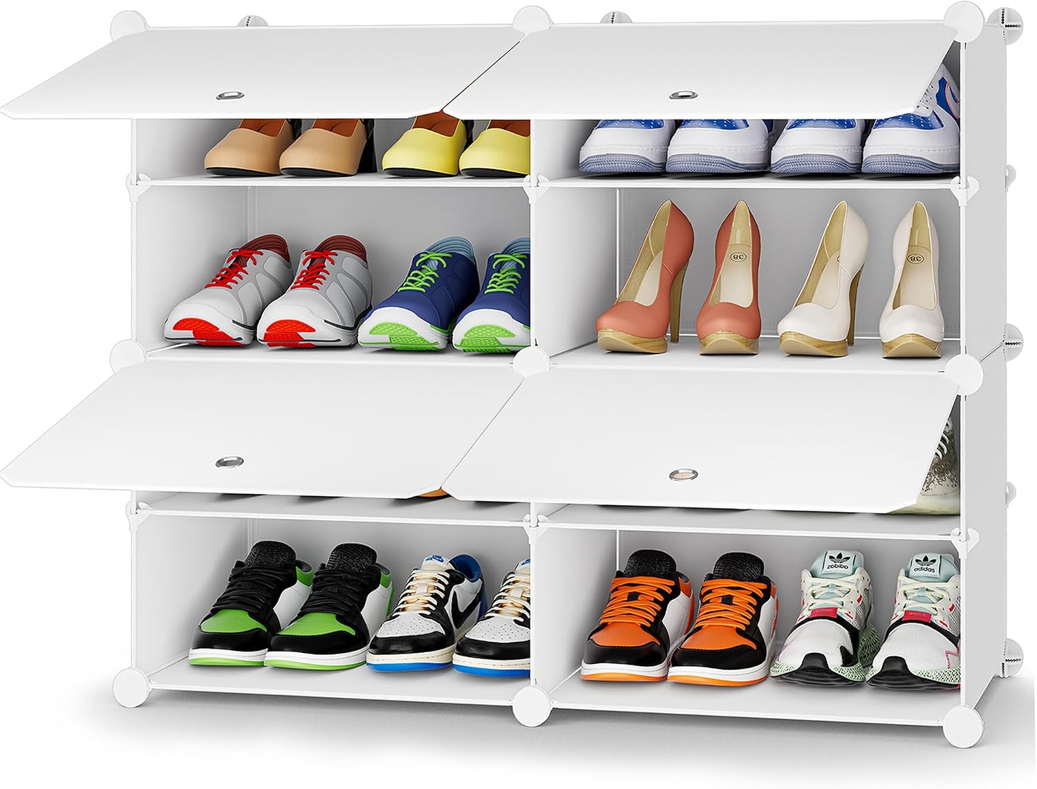 Detalle de HOMIDEC Shoe Rack, 16-Pair Organizer