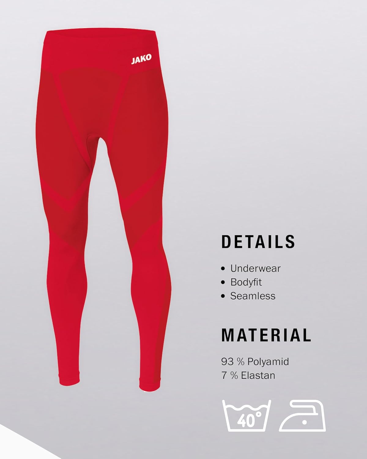 Thumbnail 3 de JAKO Comfort 2.0 Long Tight Unisex – nahtlose Thermounterhose für kalte Tage