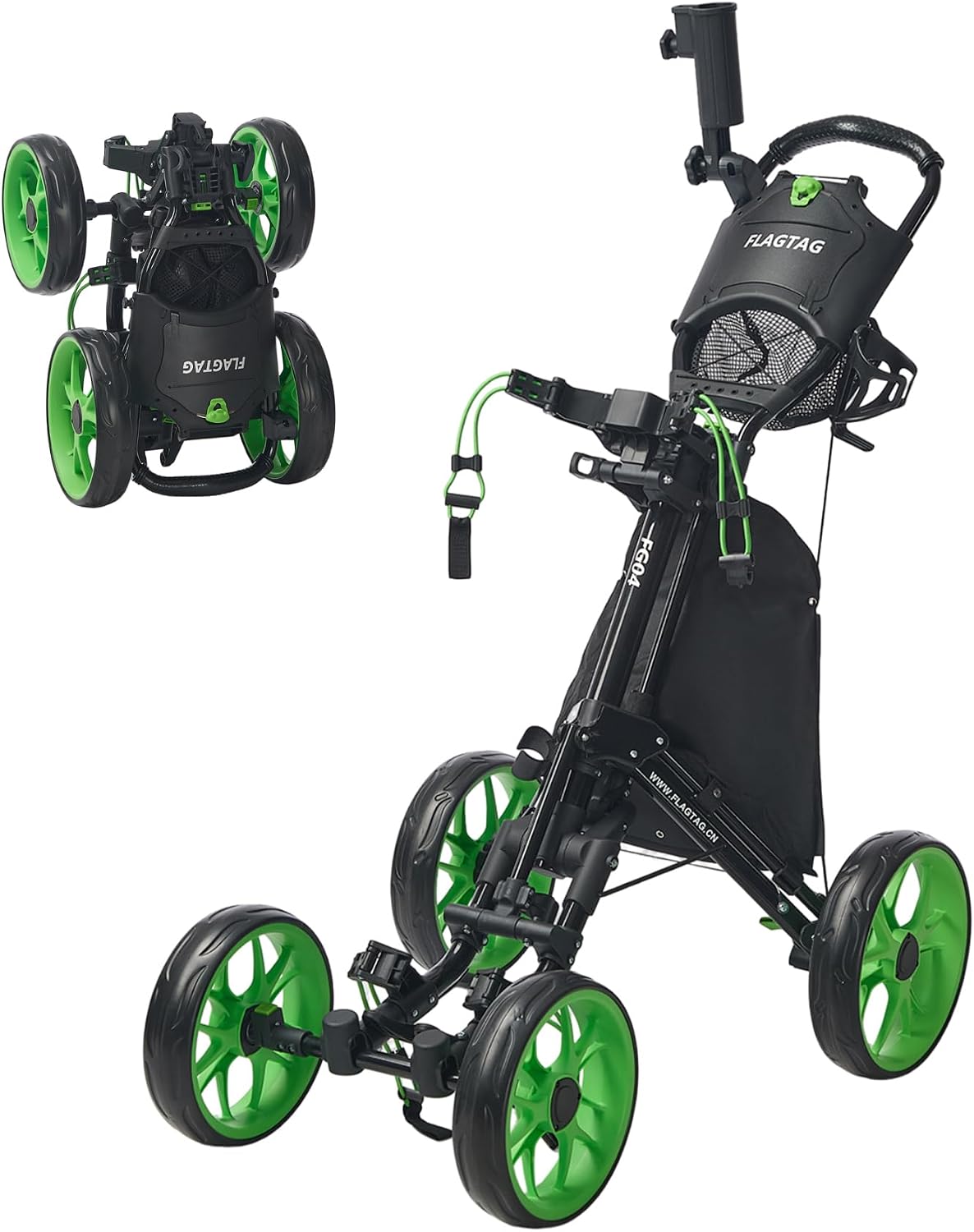 Detalle de FlagTAG 4-Wheel Golf Push Cart