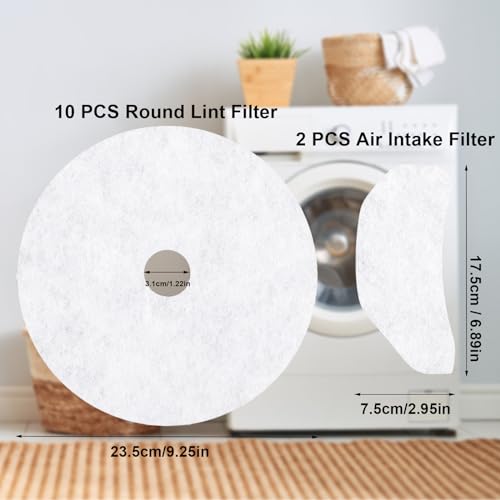 Detalle de AVAKKER 12pcs Tumble Dryer Filter Replacement Kit