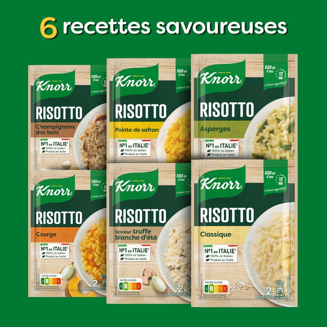 Detalle de Knorr Risotto à la Courge – plat cuisiné en 12 min, lot de 3