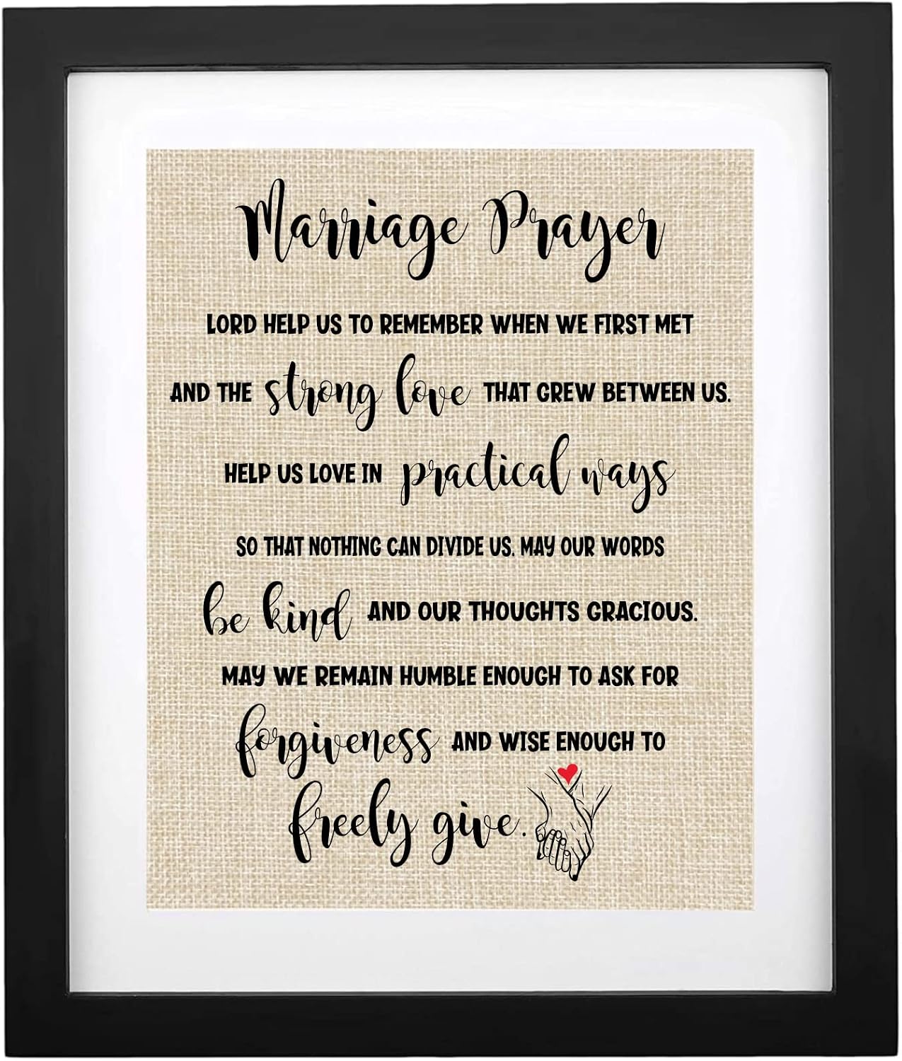 Thumbnail 4 de Wedding anniversary burlap print, BLACK-45Y