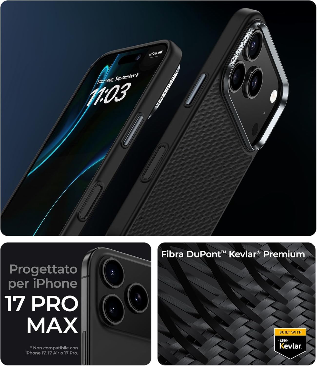 Thumbnail 1 de BENKS ArmorPro cover antiurto iPhone 17 Pro Max