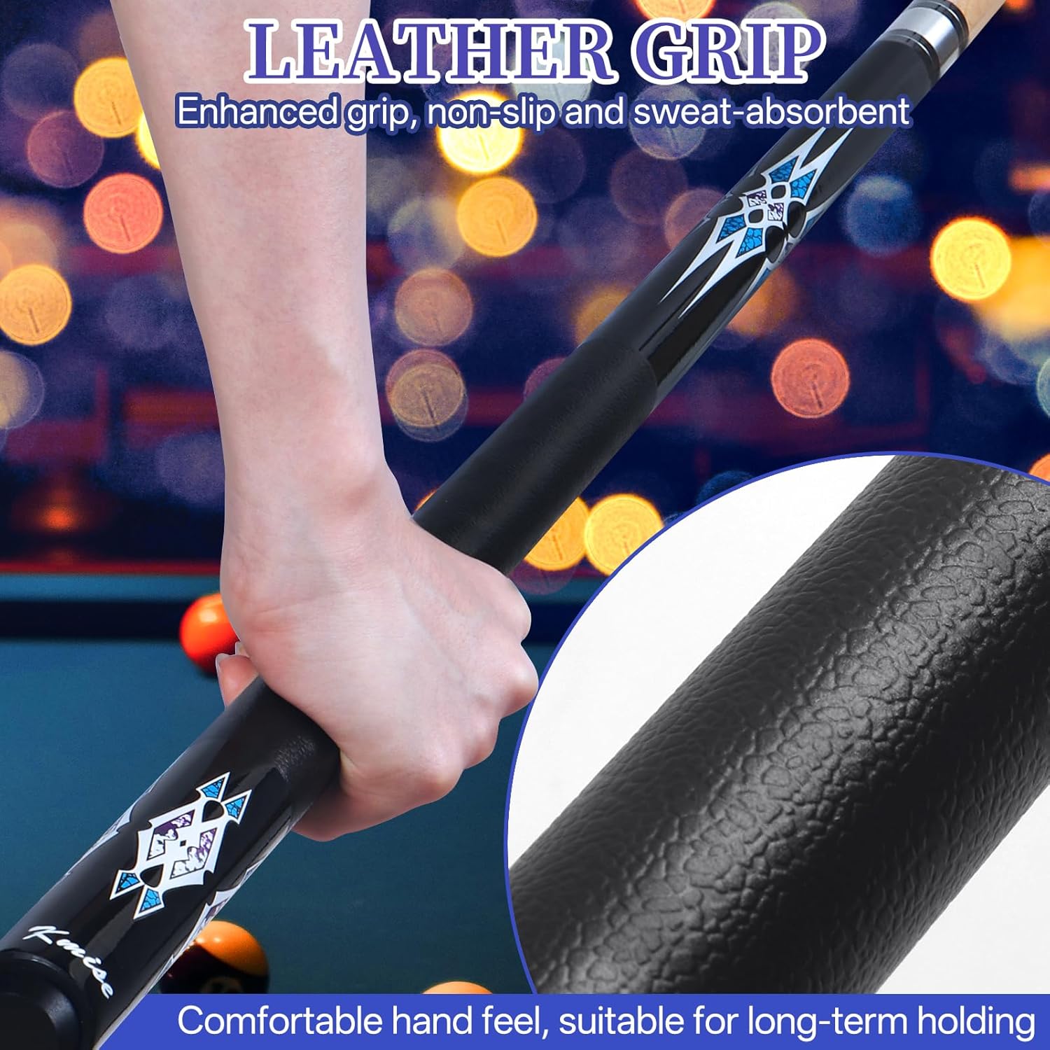Thumbnail 6 de Kmise 58 Inch Pool Cue Set 3-Pack 🎱