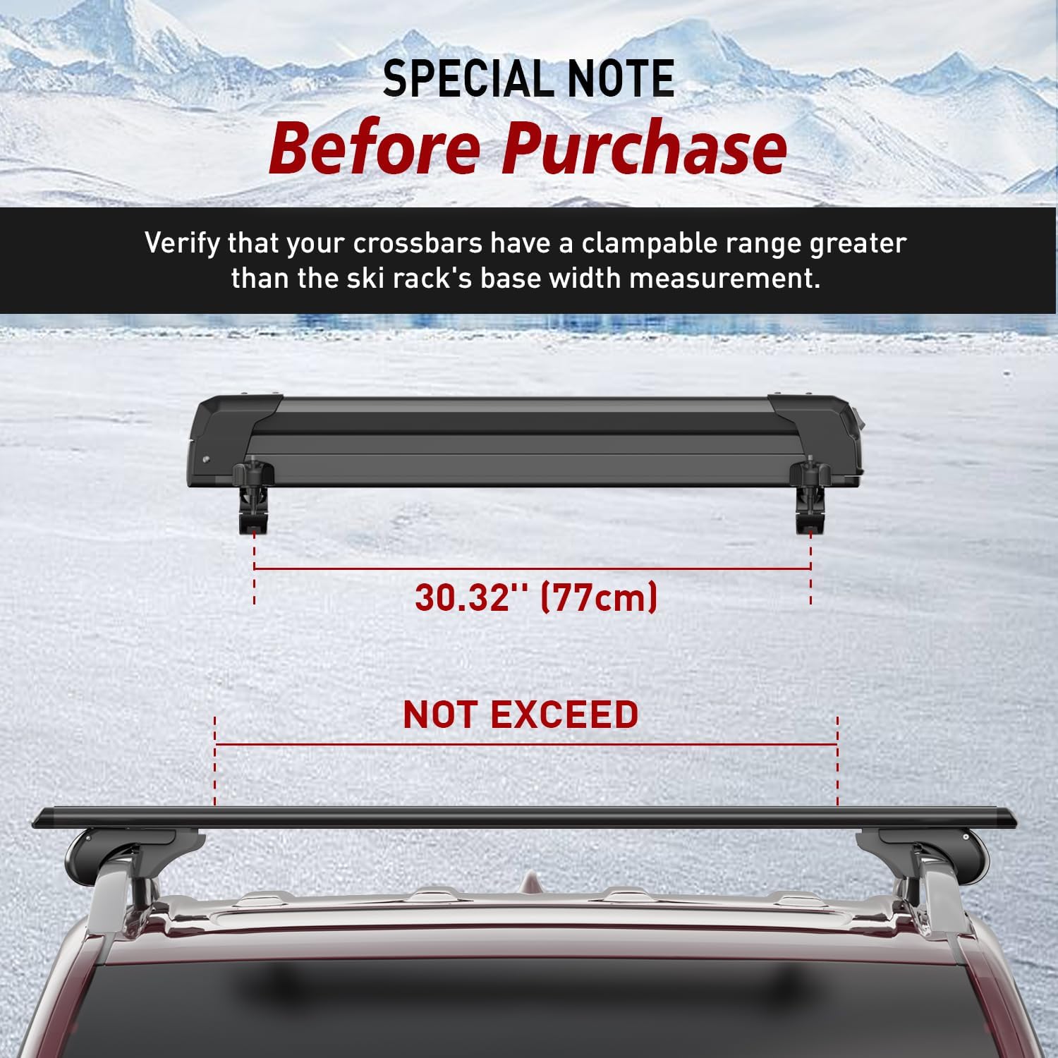 Thumbnail 6 de PacificCrest Lockable Ski & Snowboard Rack 27.5"