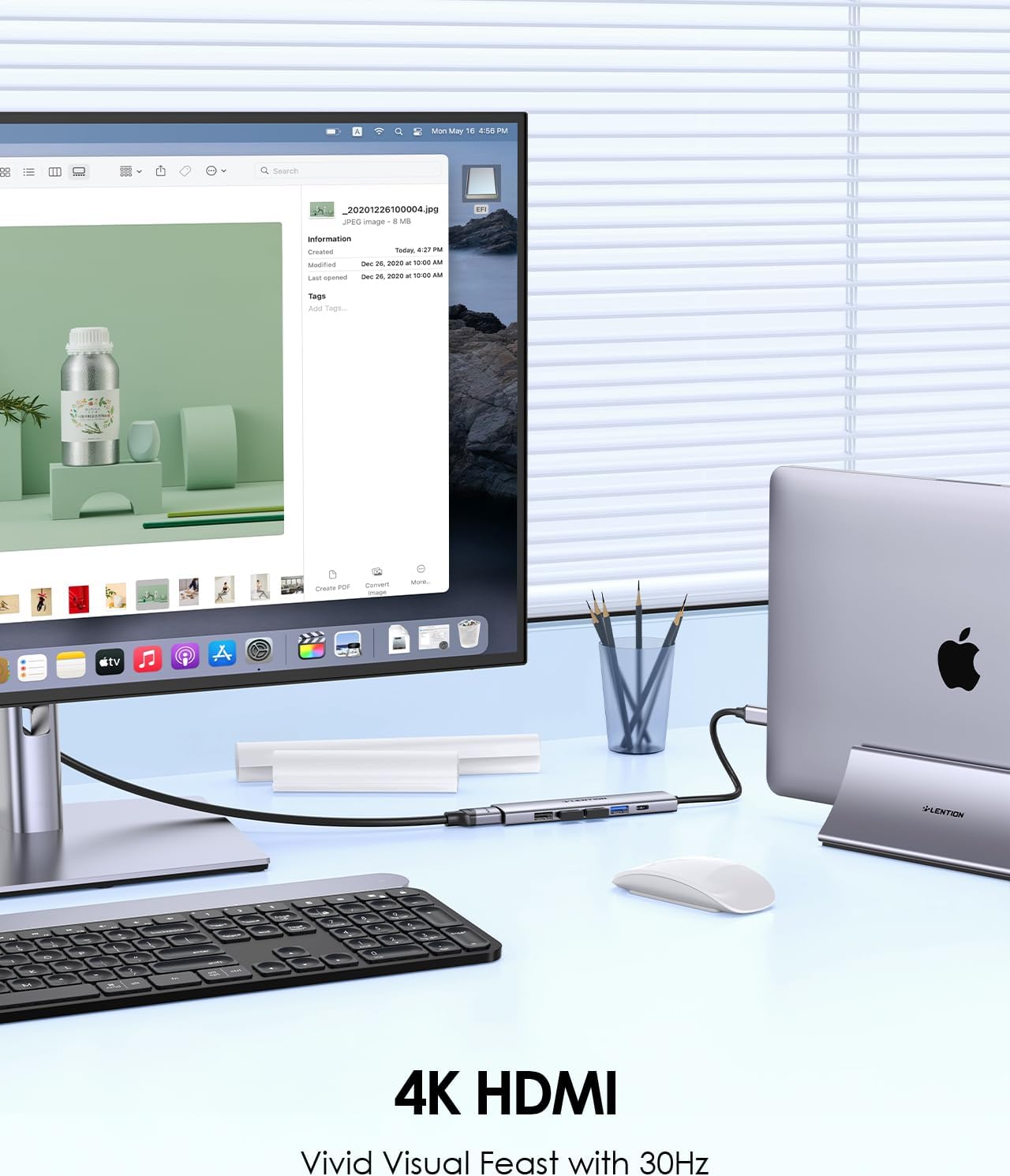 Thumbnail 4 de LENTION CH17 USB C Hub with 100W PD, 4K HDMI