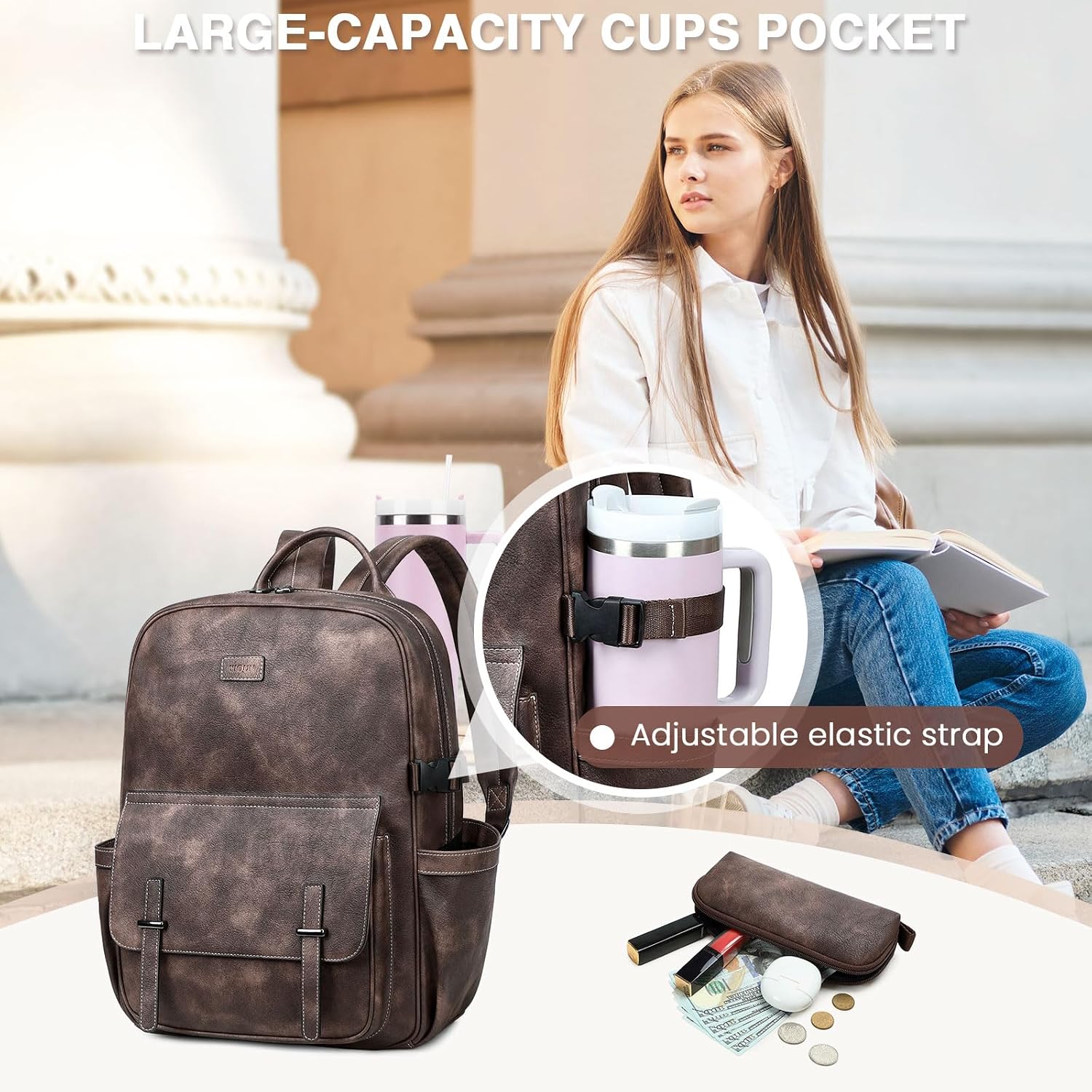 Detalle 2 de YIQUN Laptop Backpack, 15.6-Inch