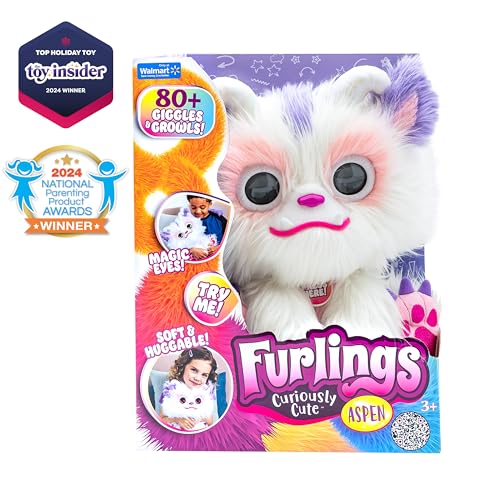 Thumbnail 4 de Furlings Mascota Interactiva Aspen, peluche yeti 80 reacciones