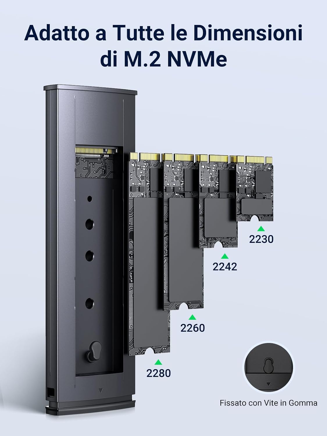 Detalle 2 de UGREEN Case SSD NVMe USB 3.2 10Gbps