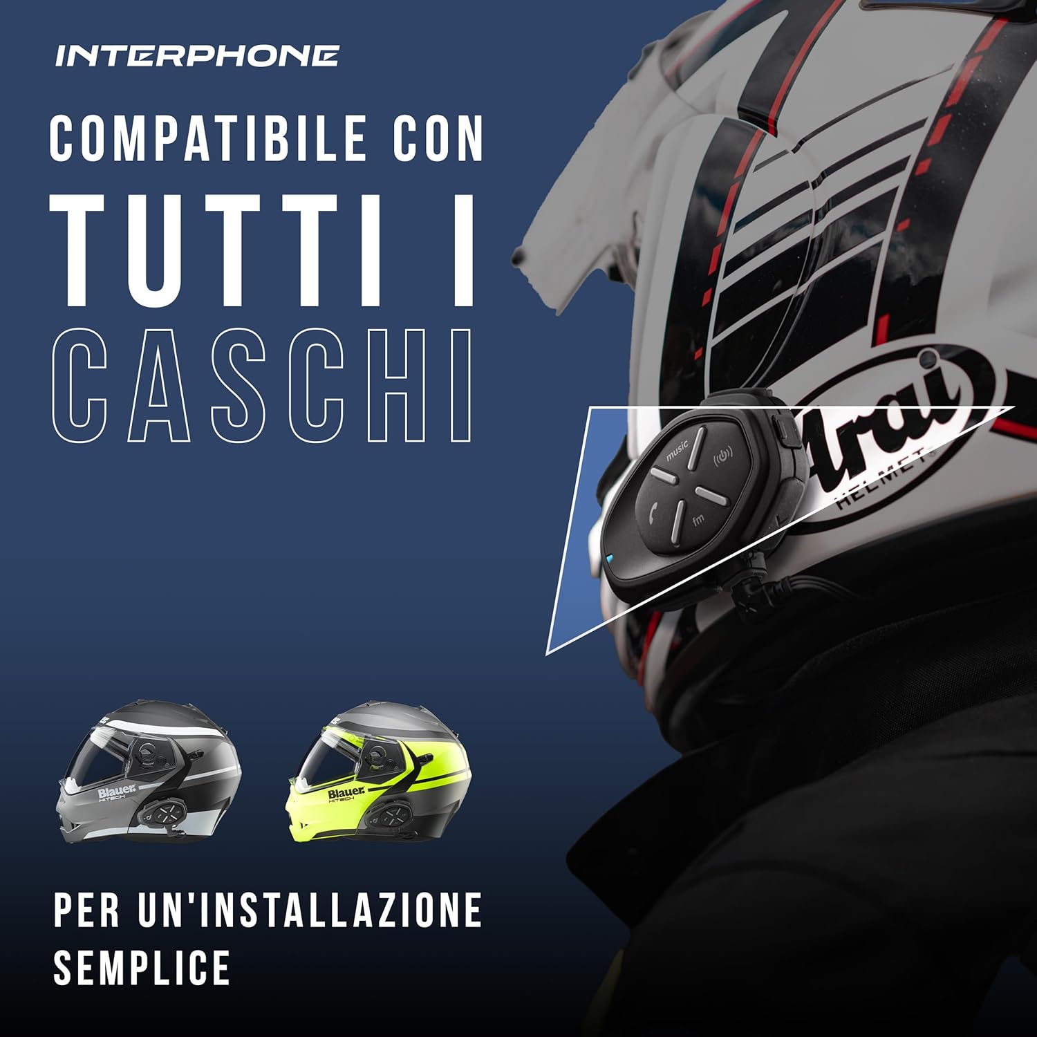 Thumbnail 4 de Interphone Link HD Doppio interfono per casco 300 m