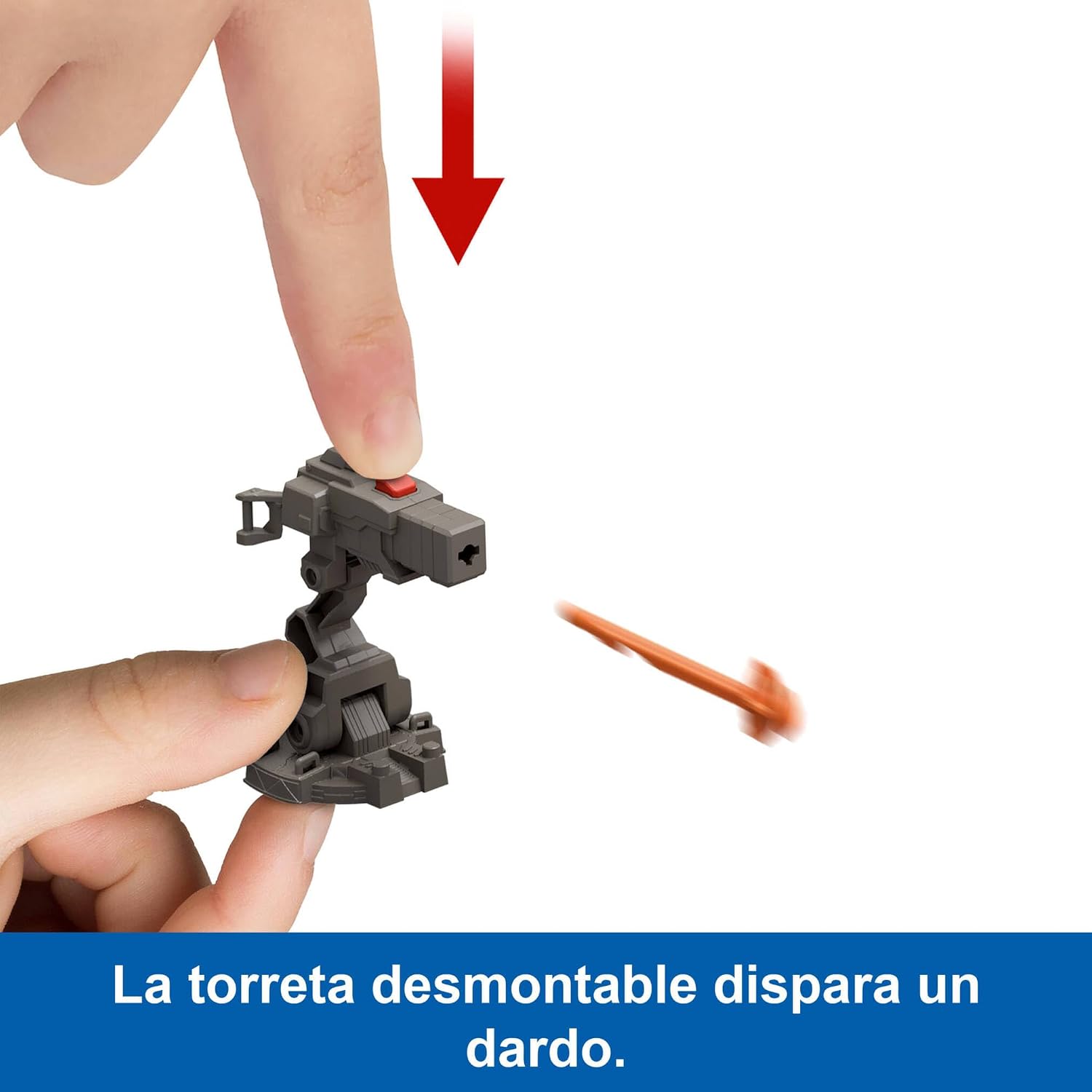 Detalle de Mattel Jurassic World JGB59 Vehículo persecución con figura y raptor