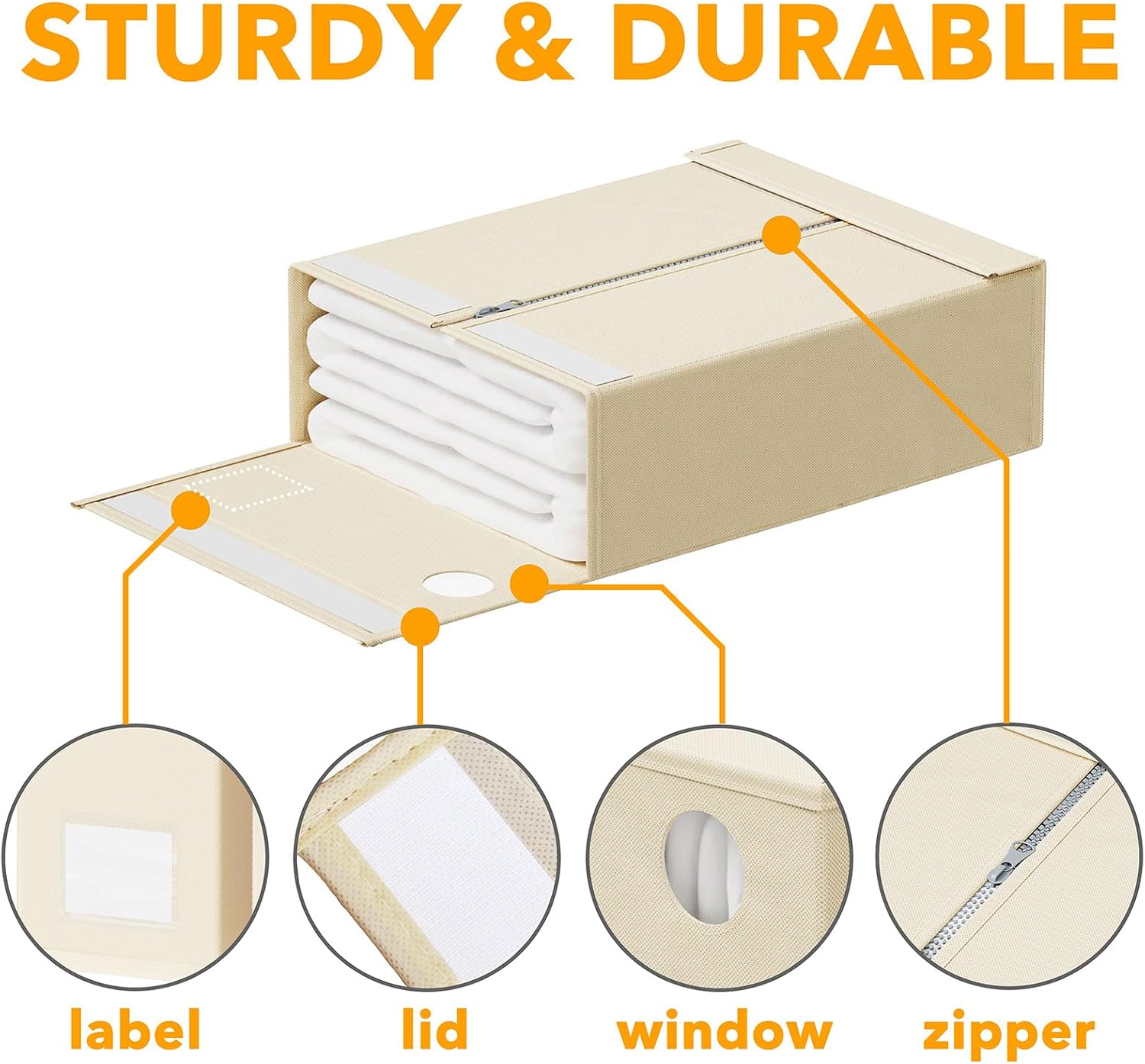 Thumbnail 5 de SpaceAid 8-Pack Bed Sheet Organizer