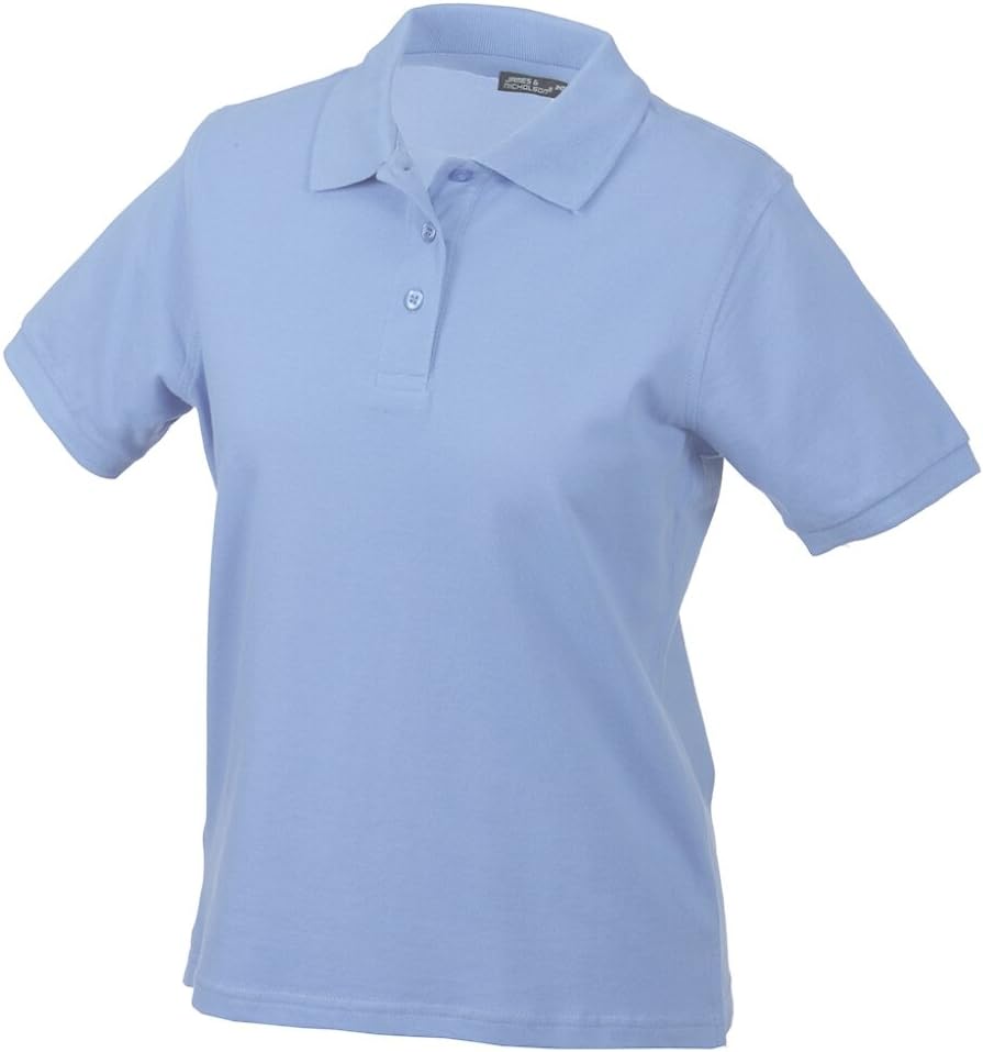 Detalle de JAMES & NICHOLSON Polo piqué Manches Courtes – coupe sportive et finitions soignées