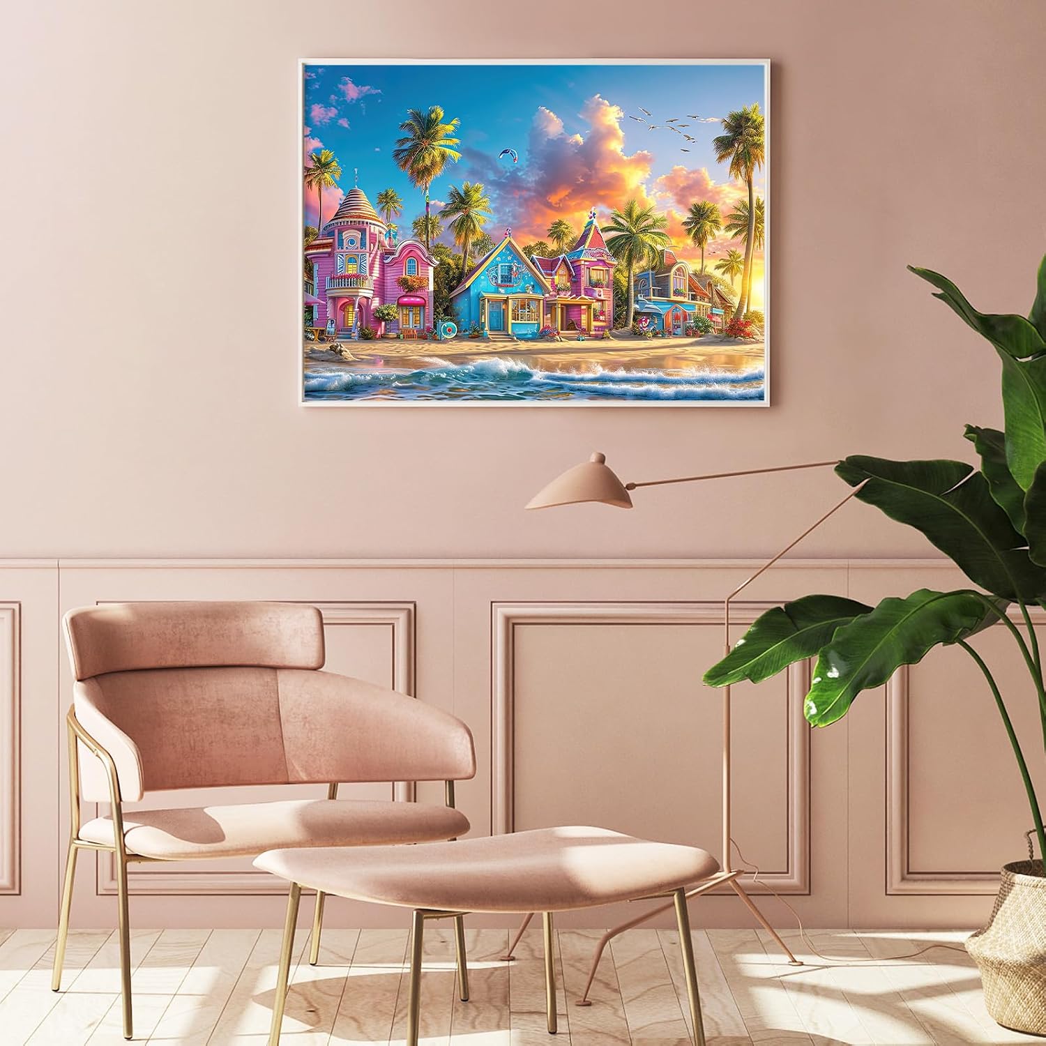 Detalle de HUADADA Puzzle mit 1000 Teilen (70 x 50 cm) – „Impossible Game“ Hafenmotiv für Erwachsene & ab 14