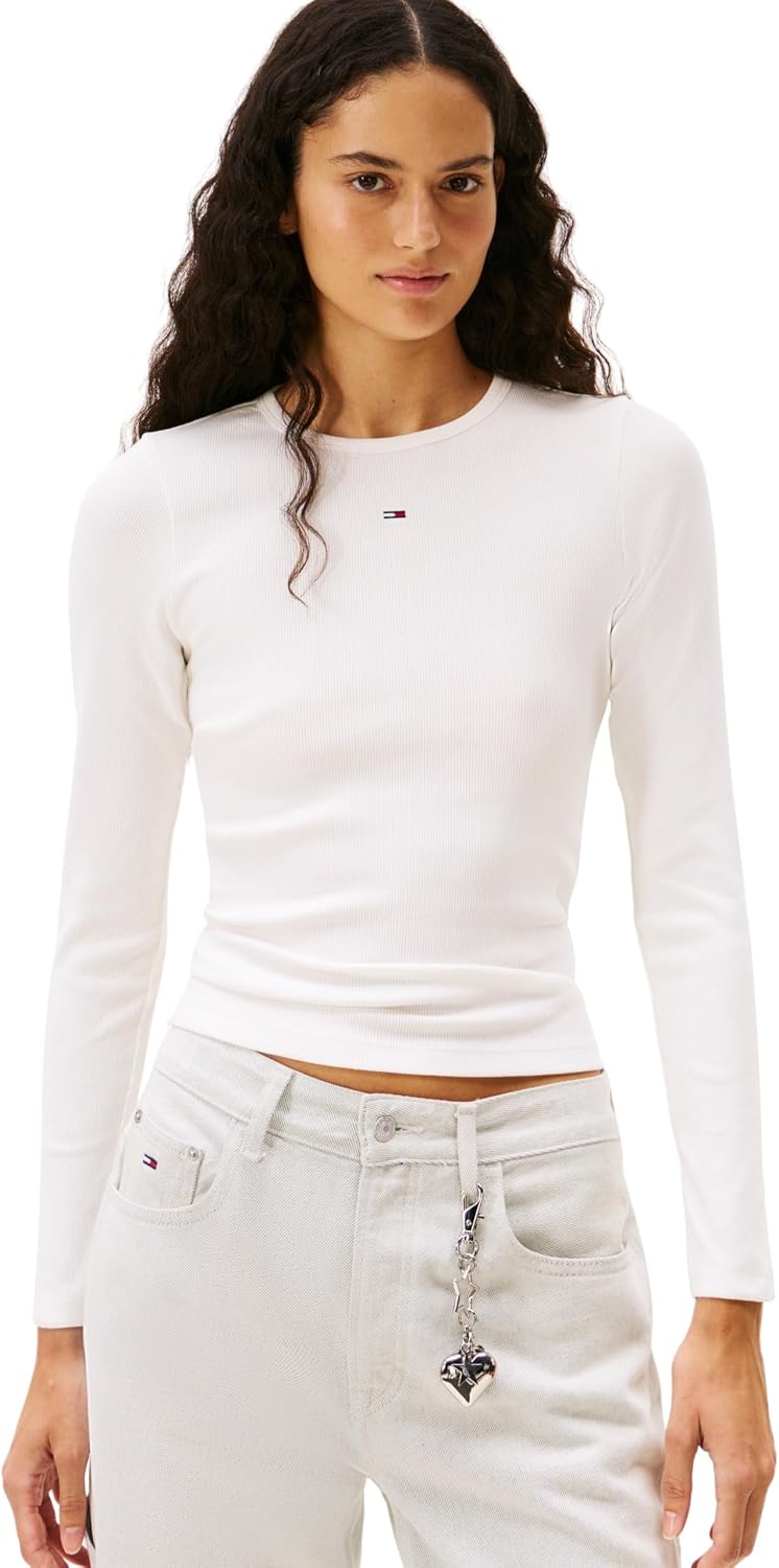 Thumbnail 5 de Tommy Jeans Donna Magliette Maniche Lunghe Slim Essential