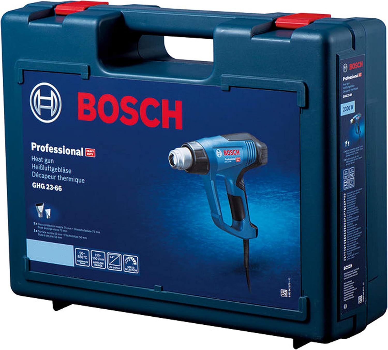 Detalle 2 de Bosch Professional GHG23-66 ホットエアガン LCD表示・4件メモリー・温度50~600度