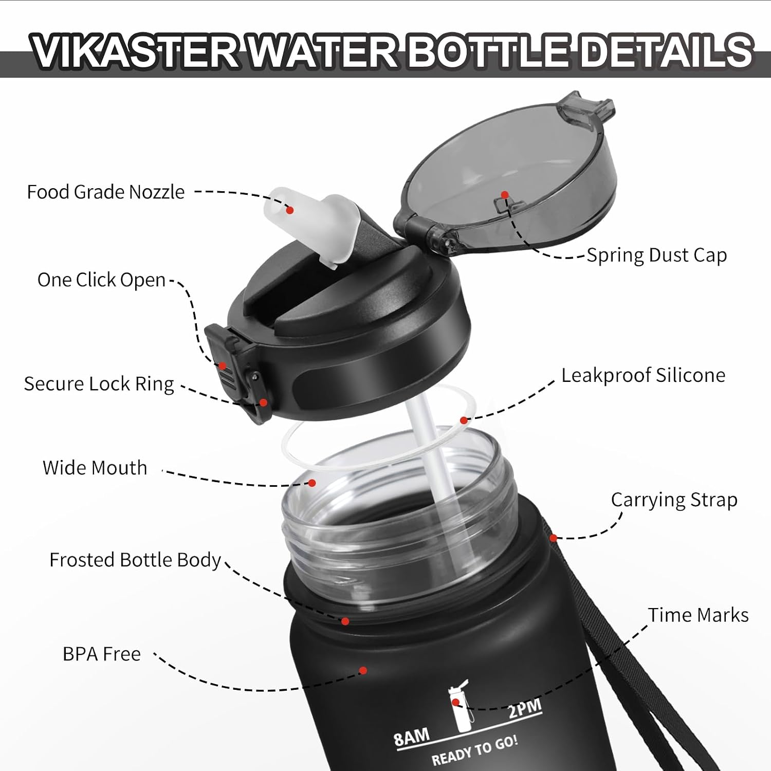 Detalle 2 de Vikaster Borraccia 500/1000/1500 ml