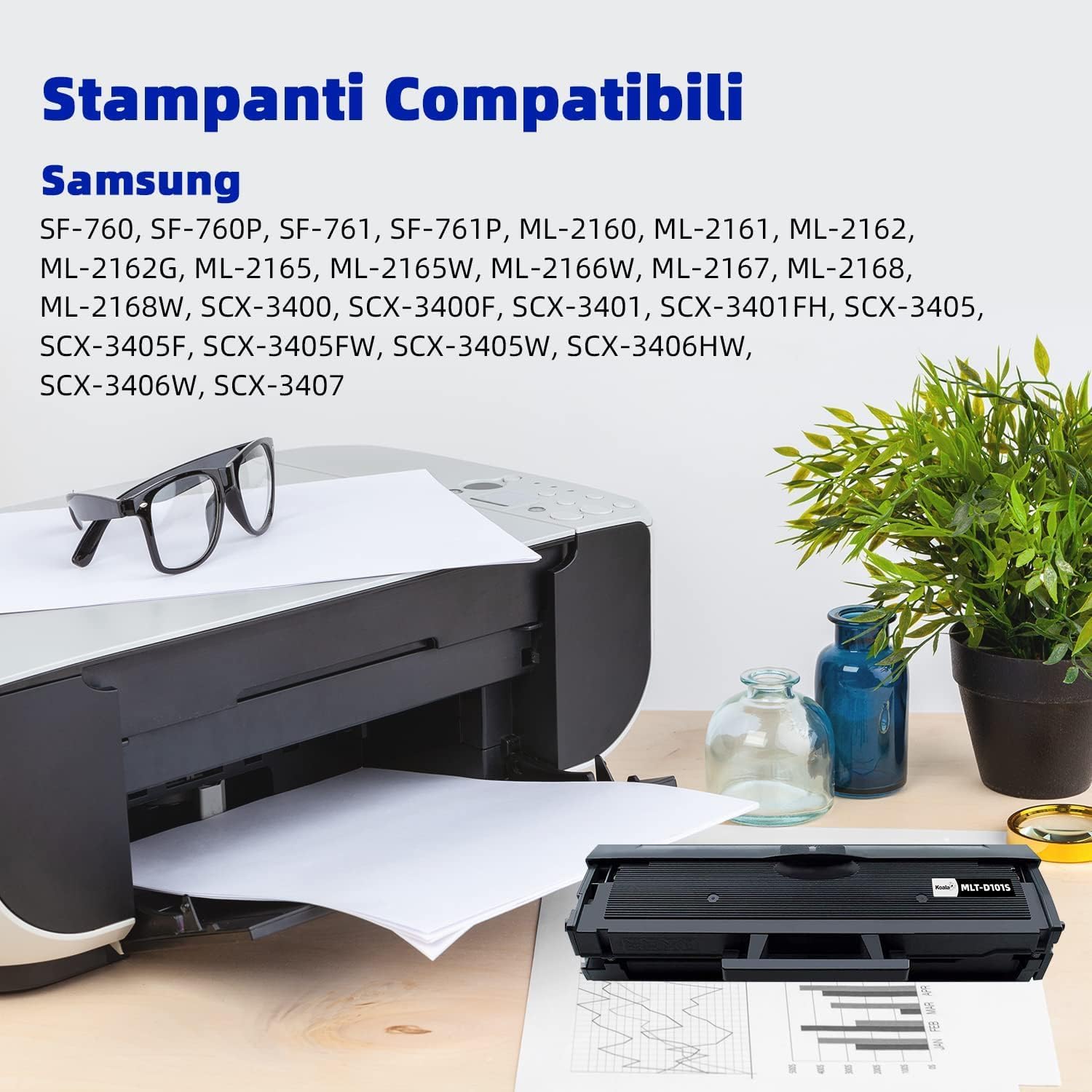 Thumbnail 1 de Koala Cartucce Toner Sostituzione MLT-D101S Nero (Pacco da 2) per Samsung ML/SCX